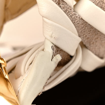 Fendi Vitello King Ceylon Woven Baguette White Ice 11 of 11