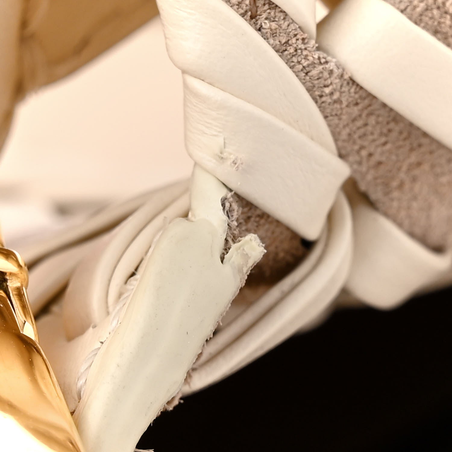 Fendi Vitello King Ceylon Woven Baguette White Ice 11 of 11