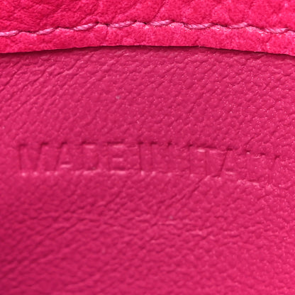 Balenciaga Grained Calfskin Large Cash Long Coin Card Holder Hot Pink 8 of 13
