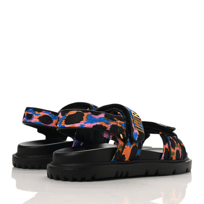 Christian Dior Technical Fabric Mizza Print DiorAct Sandals 36.5 Multicolor 3 of 10