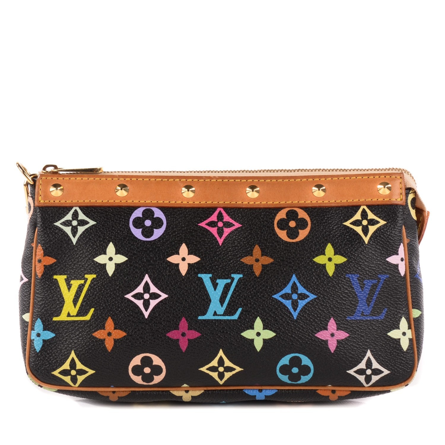 Louis Vuitton Monogram Multicolor Pochette Accessories Black 1 of 7