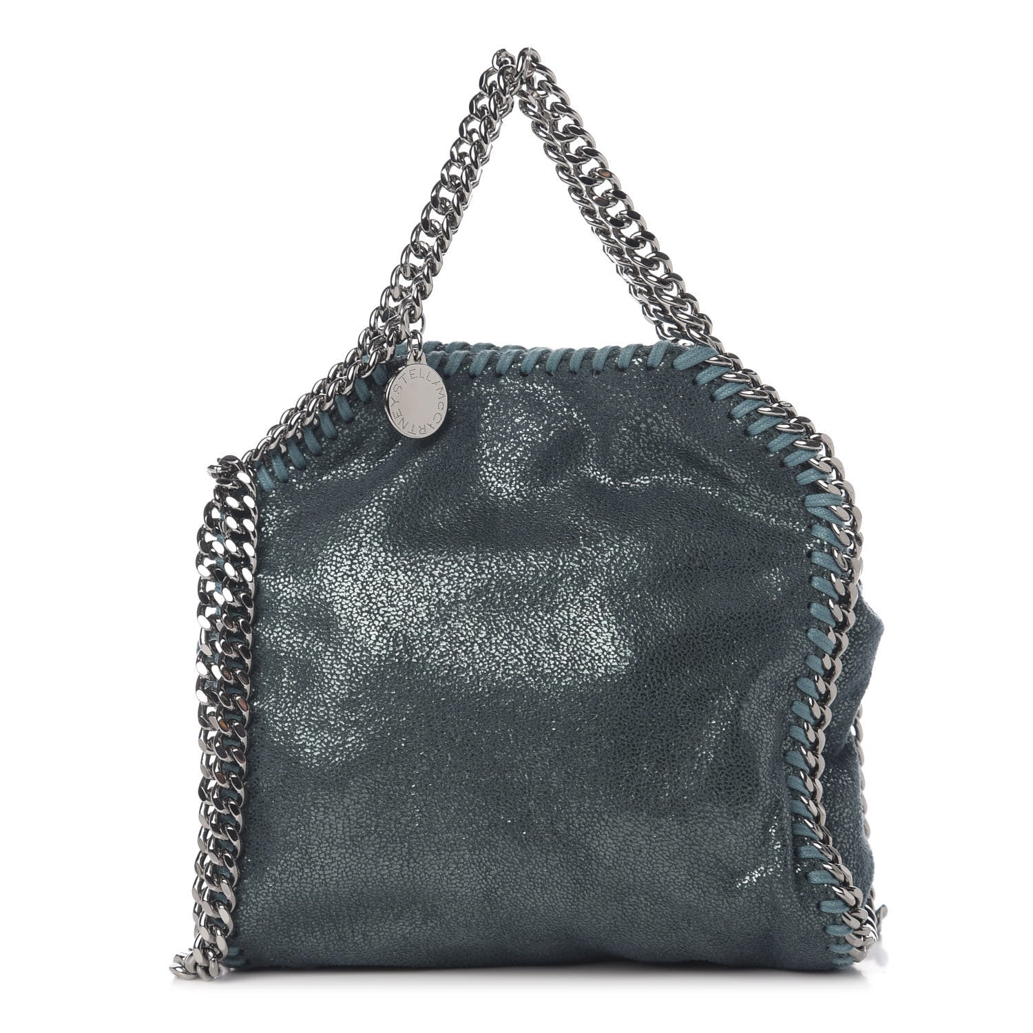 Stella McCartney Shaggy Deer Tiny Falabella Tote Petroleum 1 of 9