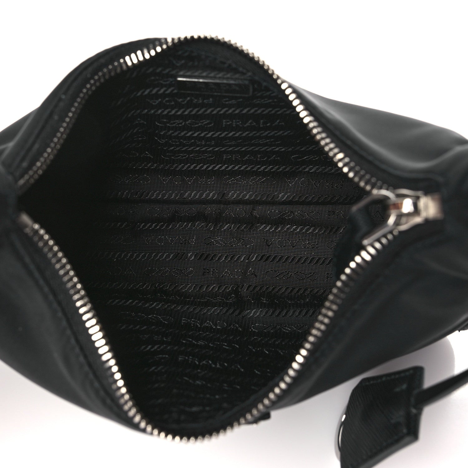 Prada Tessuto Nylon Saffiano Mini Re-Edition 2005 Bag Black 5 of 11