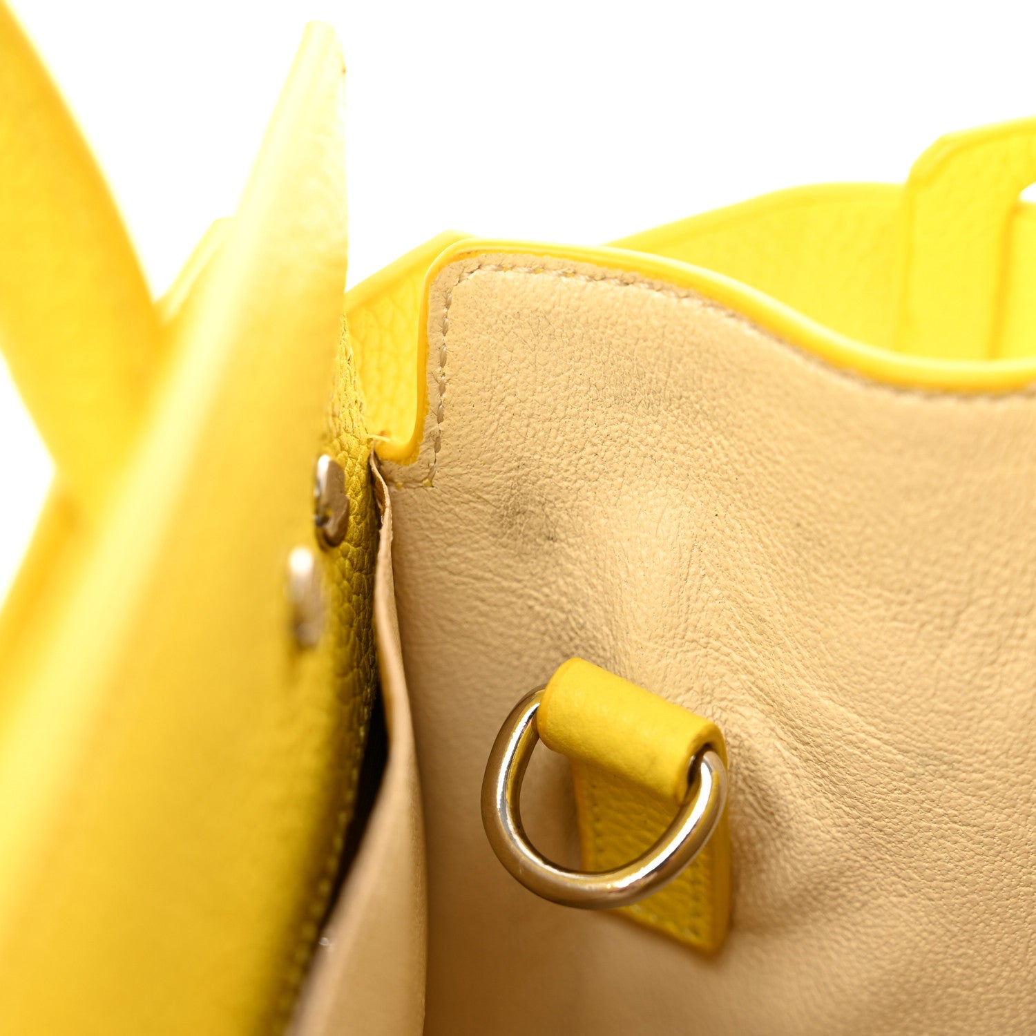 Givenchy Grained Calfskin Nano Horizon Satchel Yellow 11 of 11