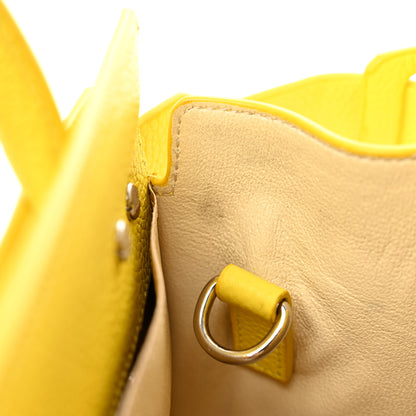 Givenchy Grained Calfskin Nano Horizon Satchel Yellow 11 of 11