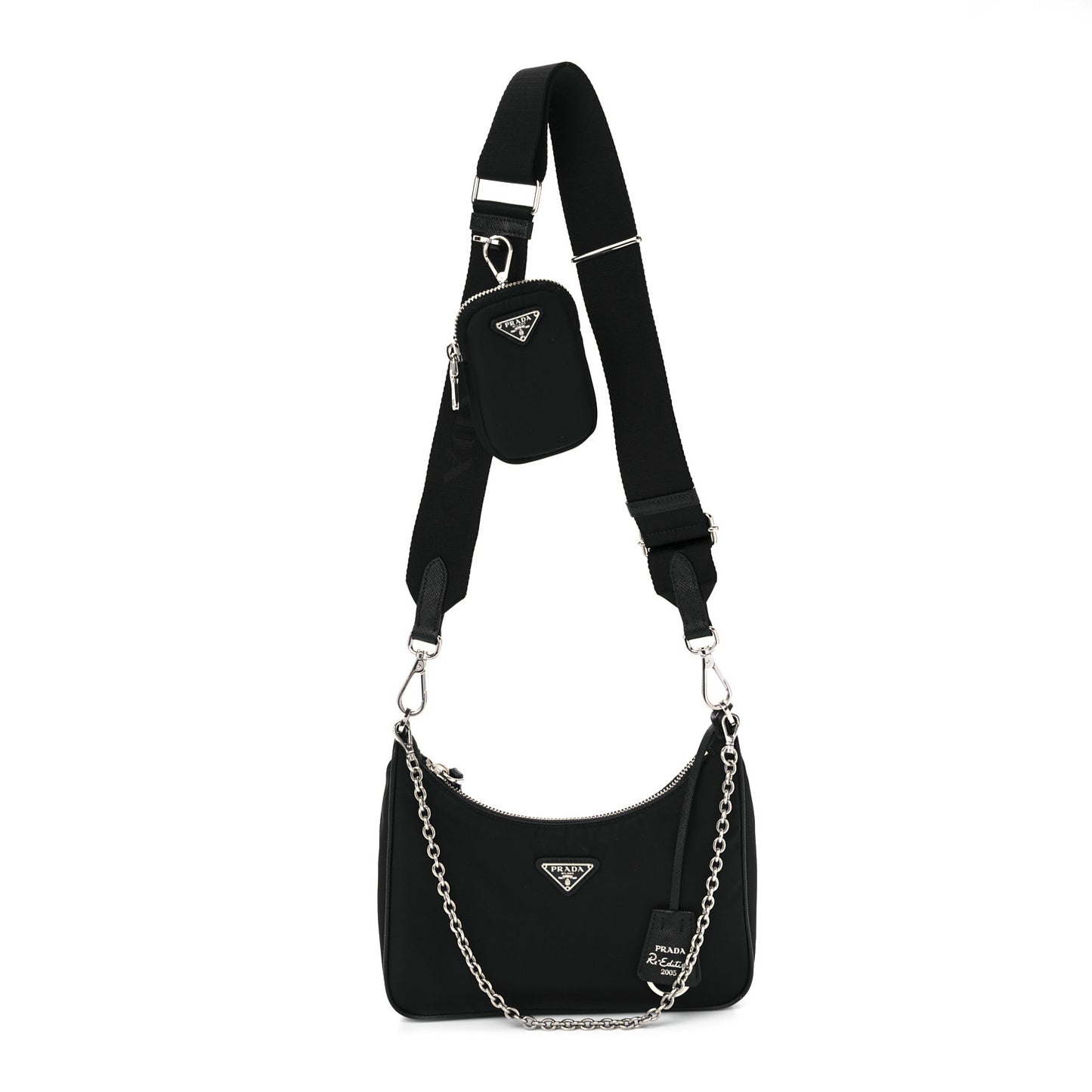 Nylon Re-Edition 2005 Shoulder Bag Black