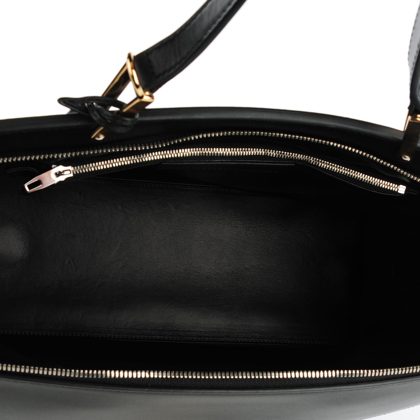 Calfskin Le Dix Zip Cartable Black