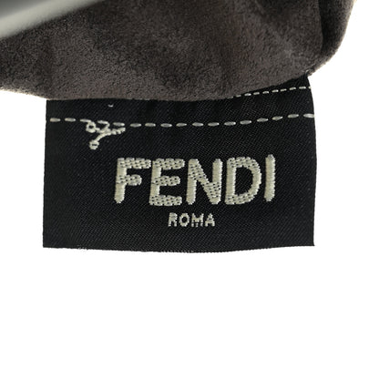 Fendi Vitello Baltico Century Dolce Waves DotCom Satchel Black Terracotta 8 of 12
