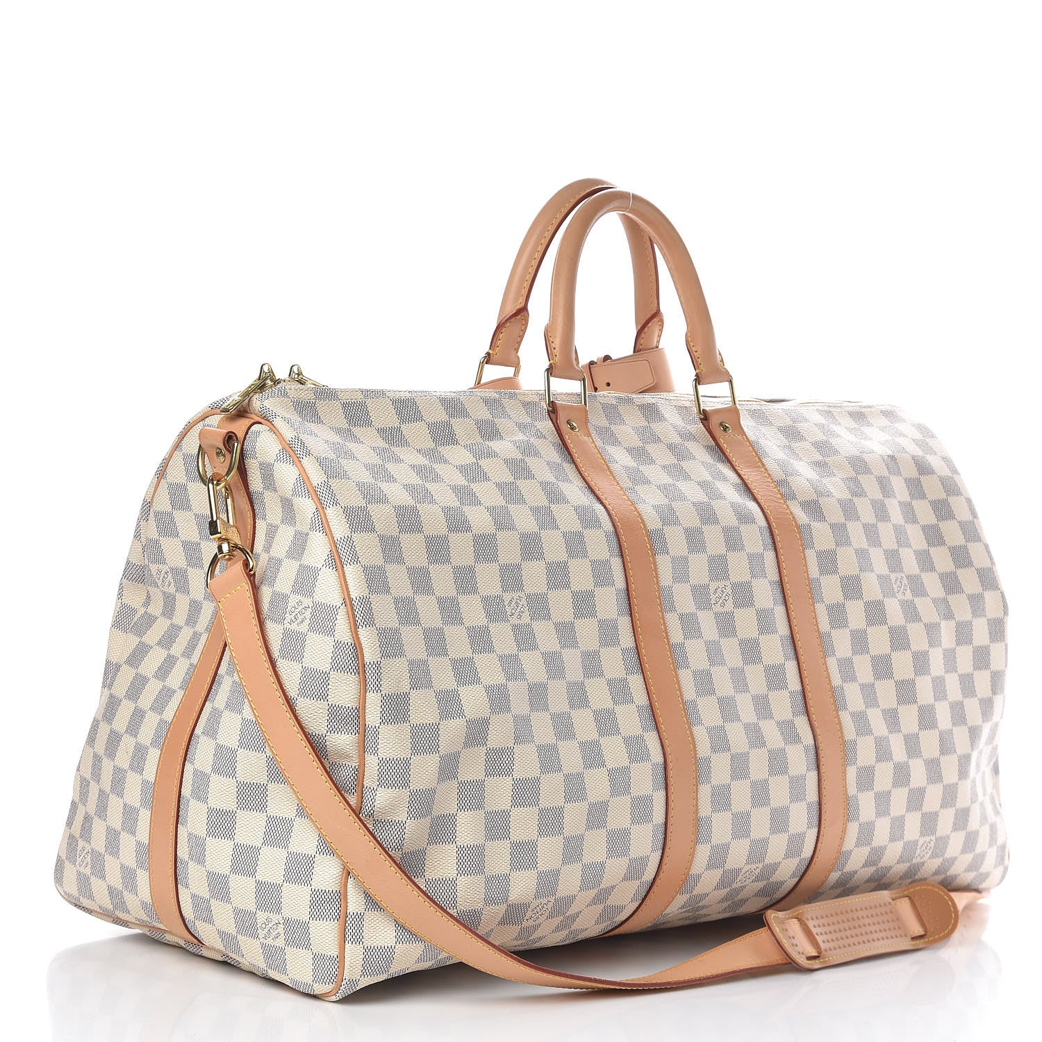 Louis Vuitton Damier Azur Keepall Bandouliere 55 4 of 13