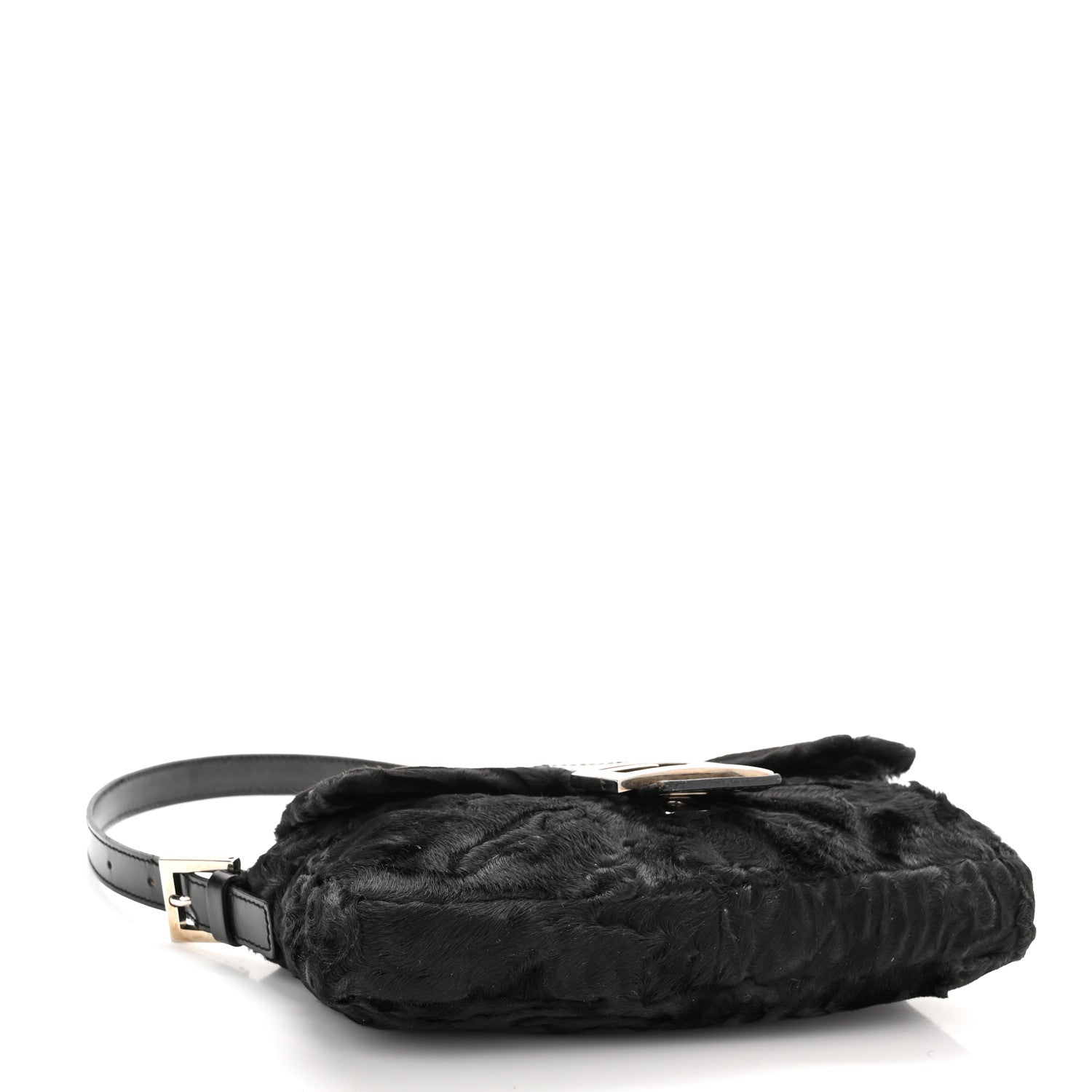 Fendi Persian Lamb Baguette Black 4 of 9
