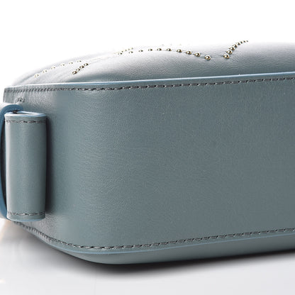 Chloe Smooth Calfskin Little Horses Embroidered Shoulder Bag Cloudy Blue 8 of 9