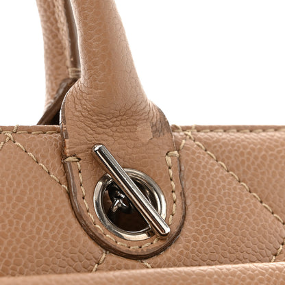 Chanel Caviar Medium Soft CC Top Handle Tote Dark Beige 13 of 18