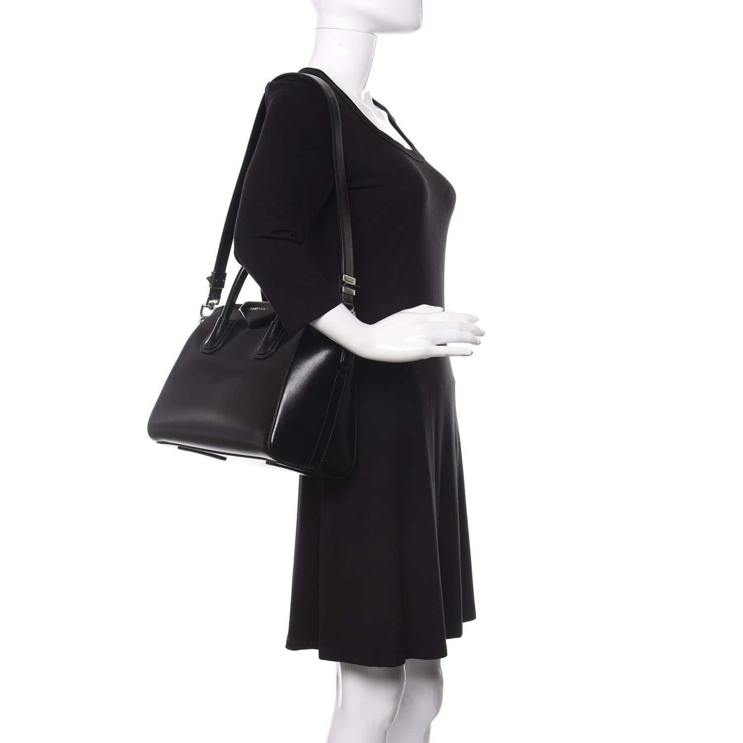 Givenchy Shiny Lord Calfskin Small Antigona Black 2 of 9