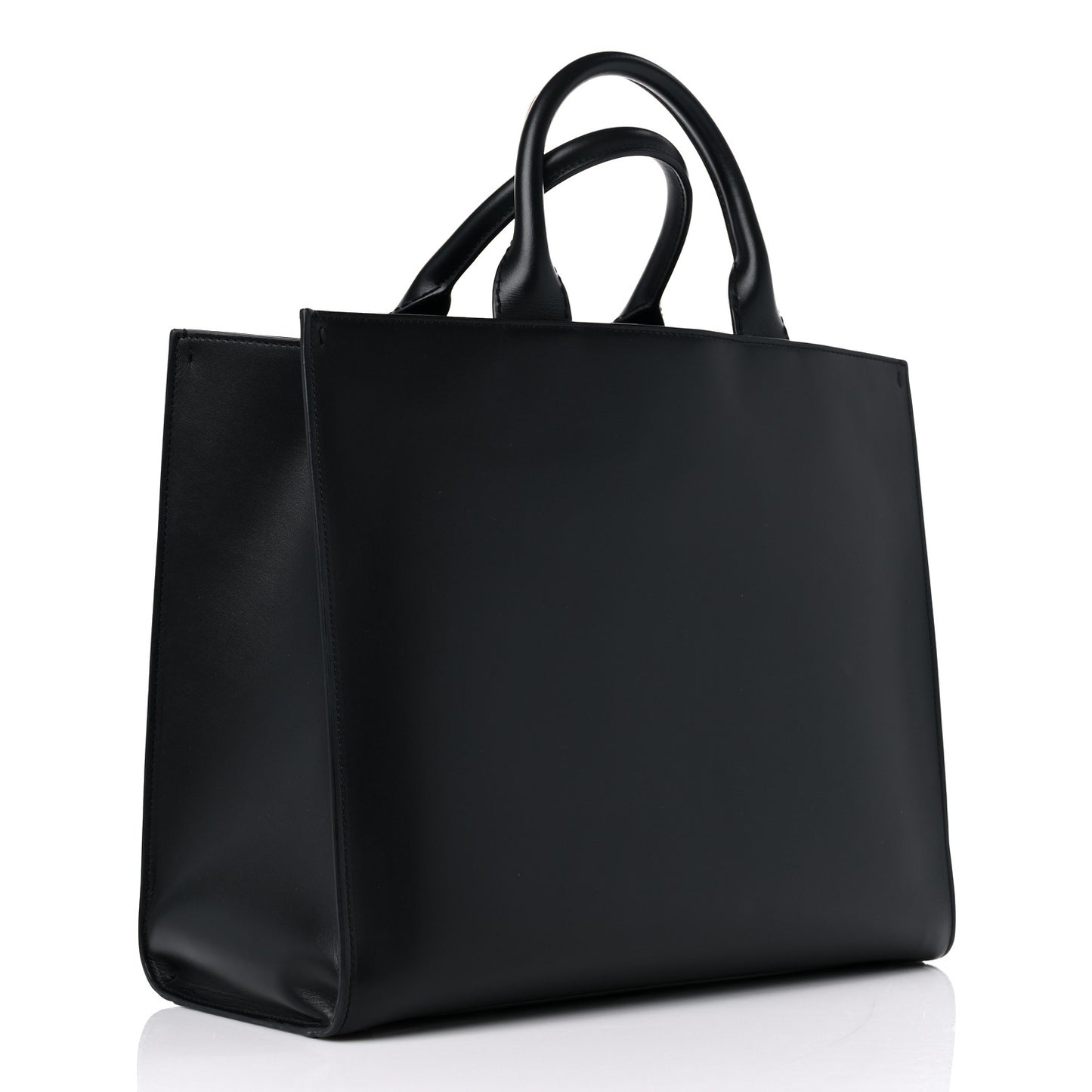 Calfskin Medium DG Daily Shopper Tote Black