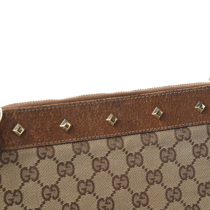 Gucci Monogram Studded Messenger Brown 12 of 19