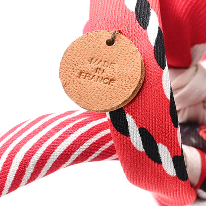 Hermes Swift Silk Petit H Betta Fish Charm Rouge 4 of 5