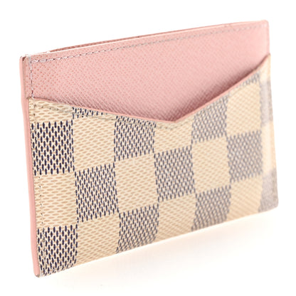 Louis Vuitton Damier Azur Daily Card Holder Rose Ballerine 3 of 12