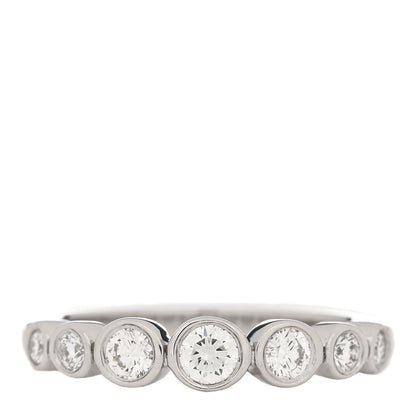 Tiffany Platinum Diamond Jazz Graduated Band Ring 47 4 1 of 5