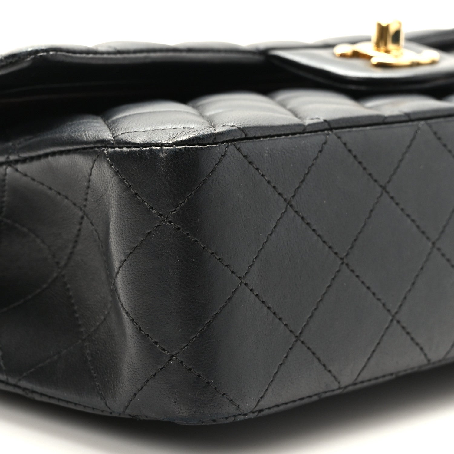 Chanel Lambskin Quilted Medium Double Flap Black 8 of 9