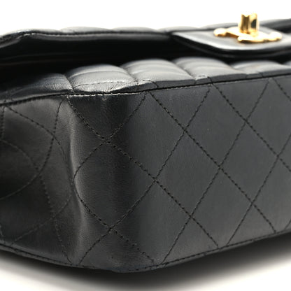 Chanel Lambskin Quilted Medium Double Flap Black 8 of 9