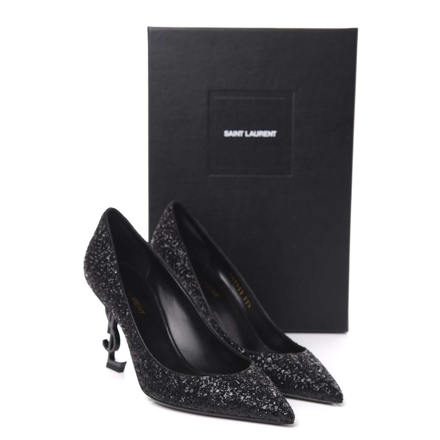 Saint Laurent Glitter Opyum 85 Pumps 37.5 Black 9 of 9