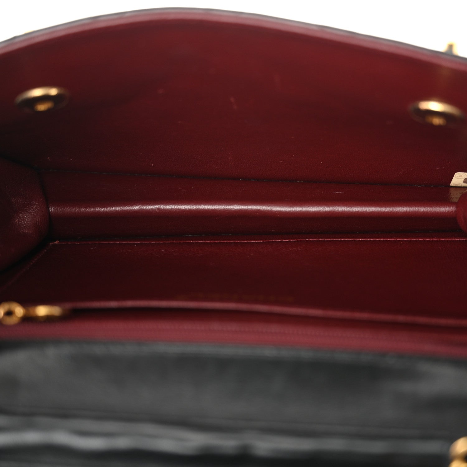 Chanel Lambskin Quilted Briefcase Satchel Black 5 of 10