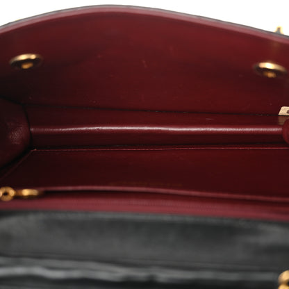 Chanel Lambskin Quilted Briefcase Satchel Black 5 of 10