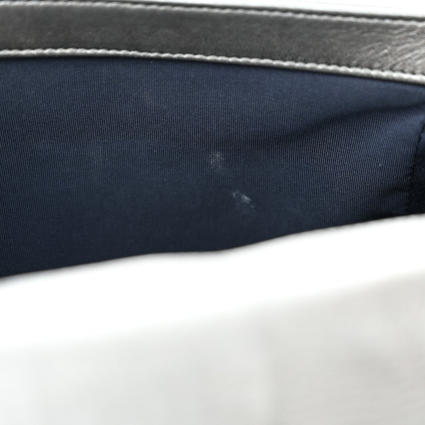Metallic Lambskin Embossed Large Boy Cube Flap