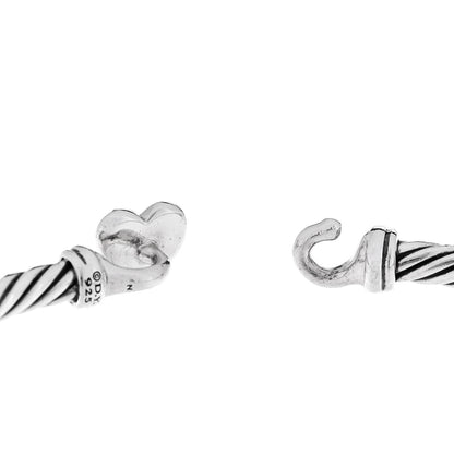 David Yurman Sterling Silver Diamond Cable Collectibles Heart Bracelet 4 of 4