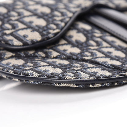 Christian Dior Oblique Saddle Belt Bag Blue 5 of 10