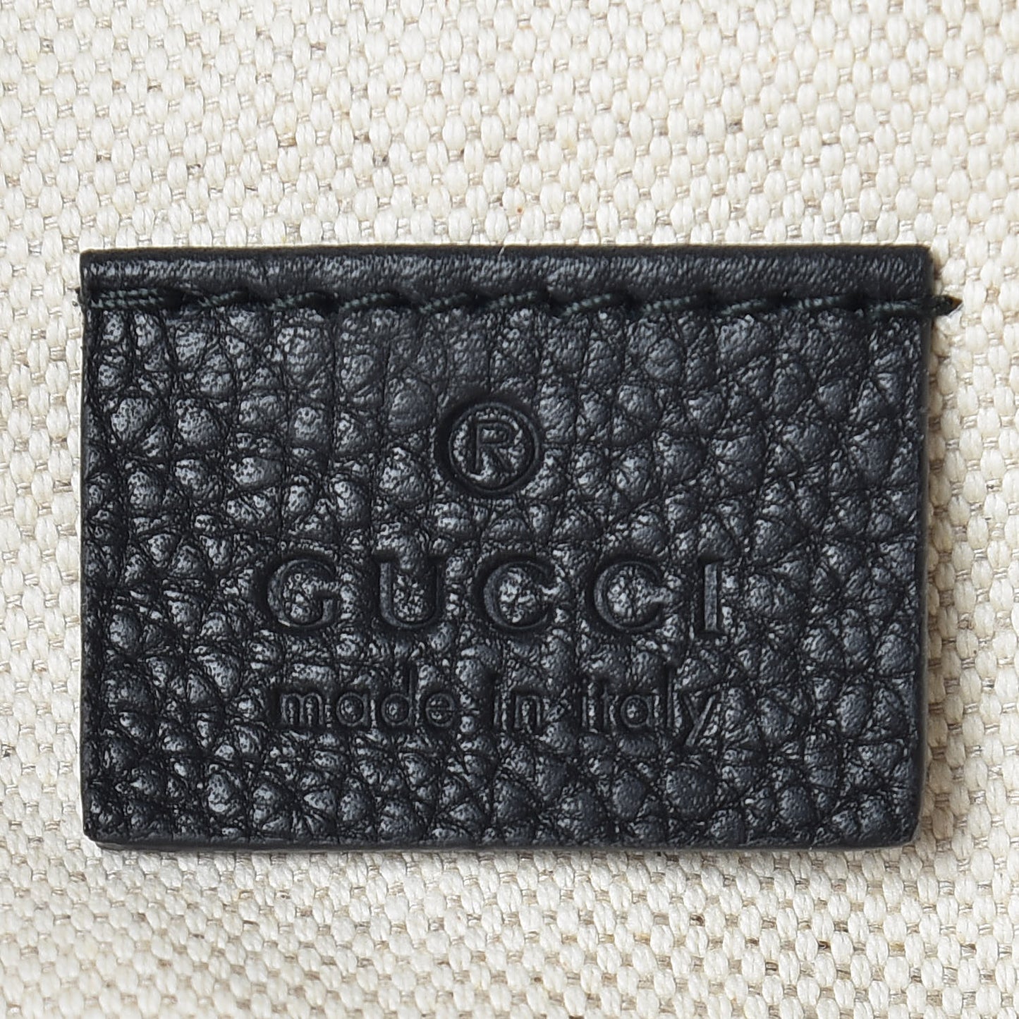 Grained Calfskin Logo Belt Bag Black