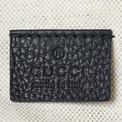 Gucci Grained Calfskin Logo Belt Bag Black 8 of 10