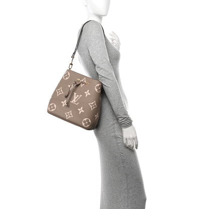Louis Vuitton Empreinte Monogram Giant Neonoe MM Tourterelle Creme 2 of 14