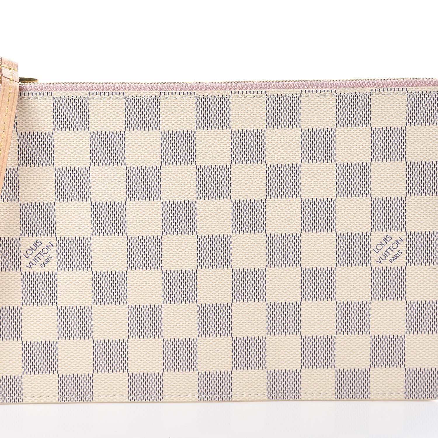 Louis Vuitton Damier Azur Neverfull MM GM Pochette Rose Ballerine 7 of 7