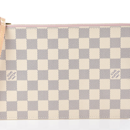 Louis Vuitton Damier Azur Neverfull MM GM Pochette Rose Ballerine 7 of 7