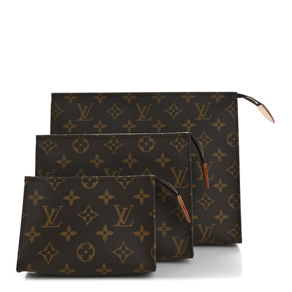 Louis Vuitton Monogram Trio Toilet Pouch Set 3 of 11