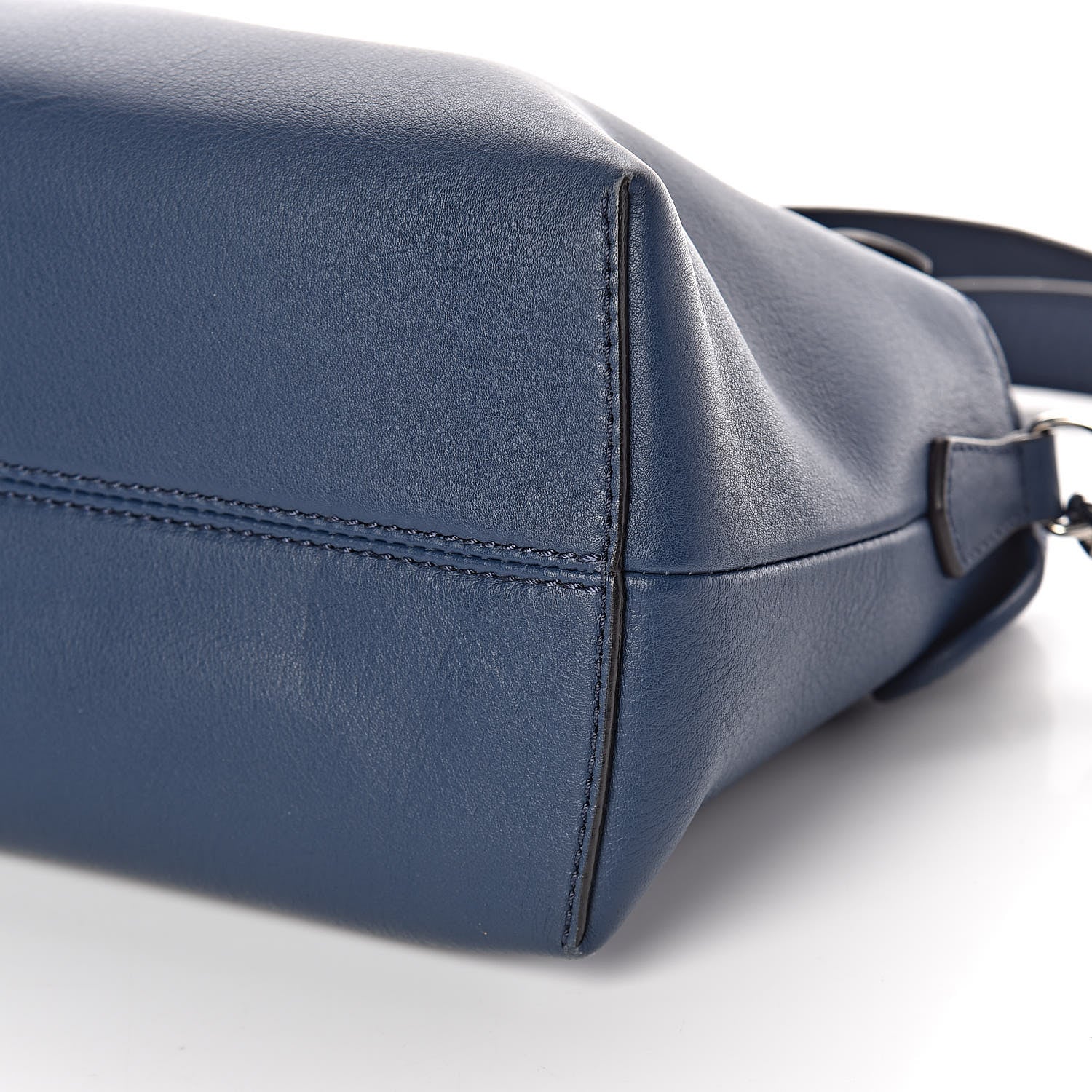 Fendi Vitello Dolce Medium By The Way Boston Bag Blue 9 of 9