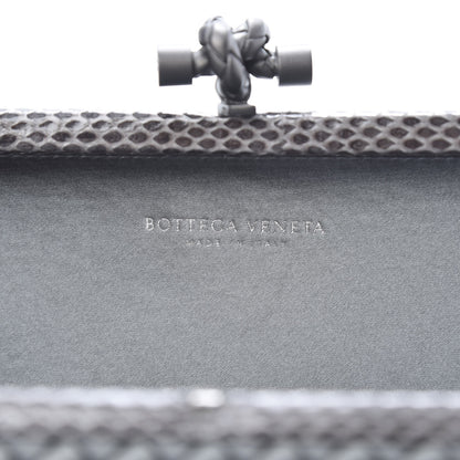 Bottega Veneta Satin Intreccio Impero Ayers Stretch Knot Clutch Grey 6 of 6