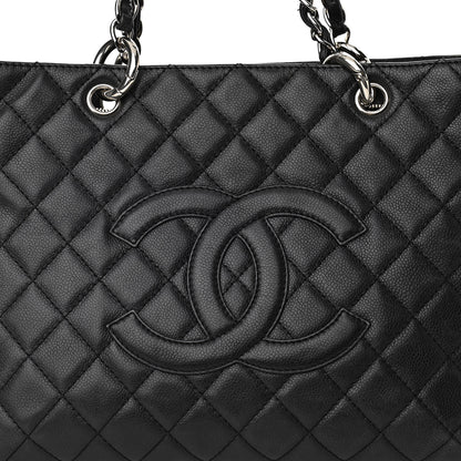 Chanel Caviar Quilted Grand Shopping Tote GST Black 8 of 12