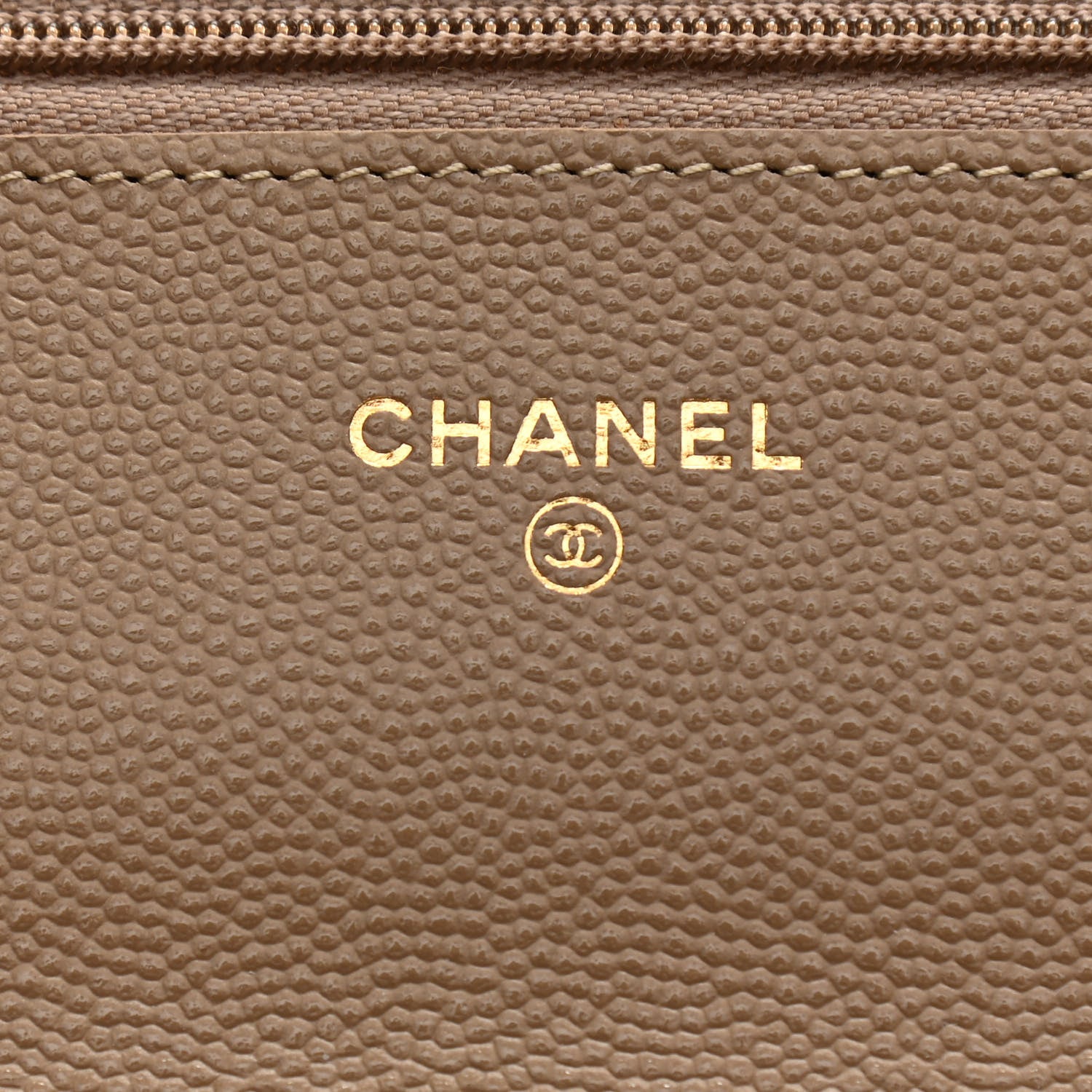 Chanel Caviar Quilted Wallet On Chain WOC Beige 6 of 12
