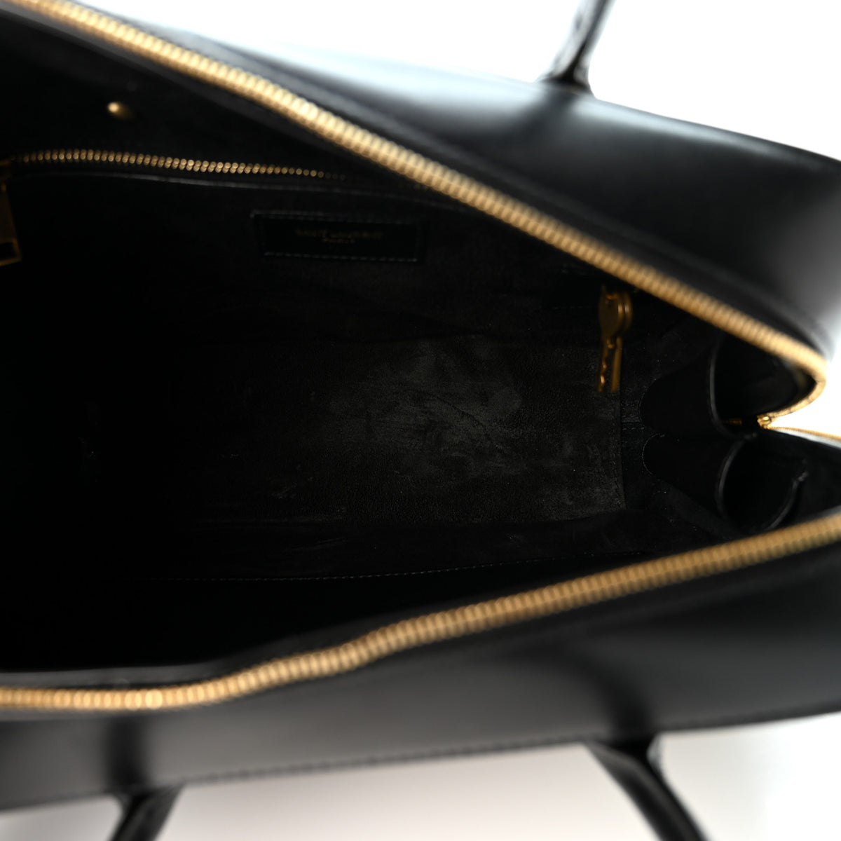 Smooth Calfskin Small SLP Bauletto Bag Black