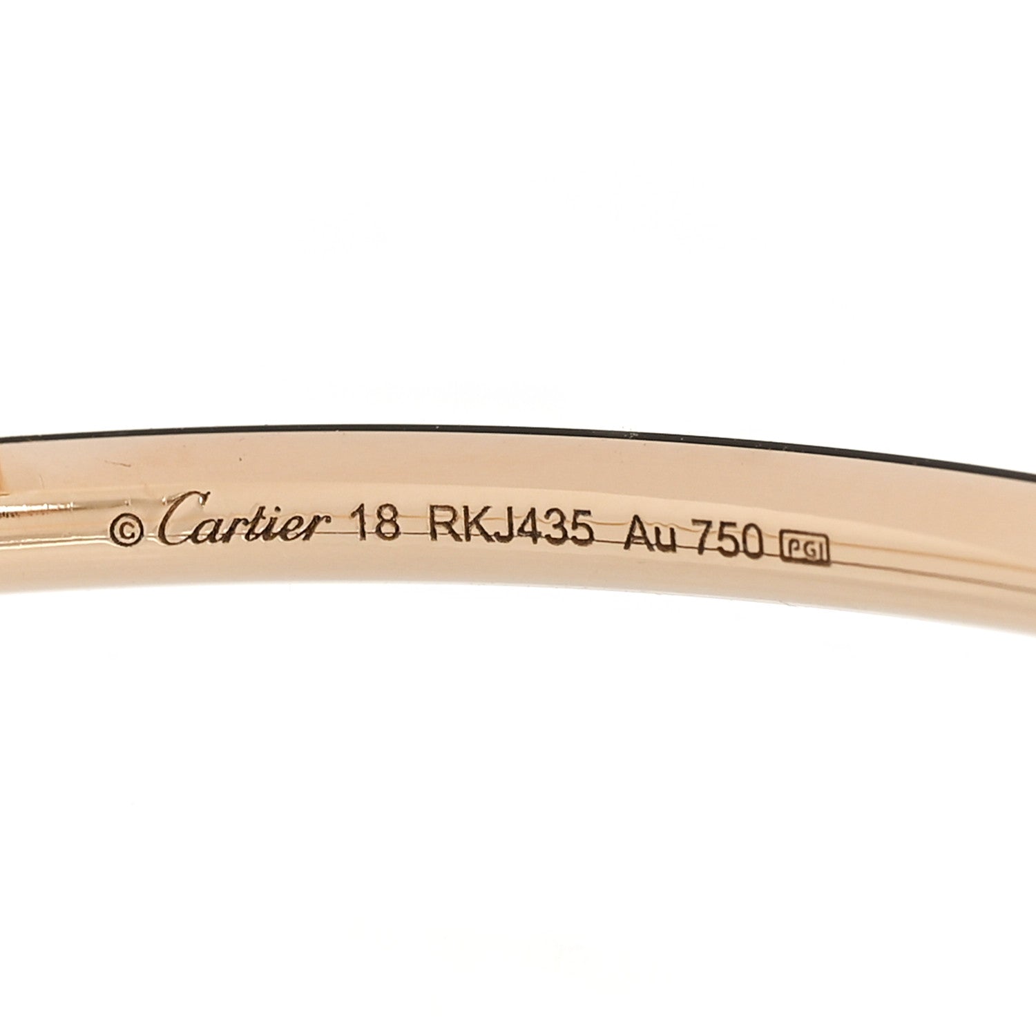 Cartier 18K Yellow Gold Diamond Small Juste Un Clou Bracelet 18 3 of 4