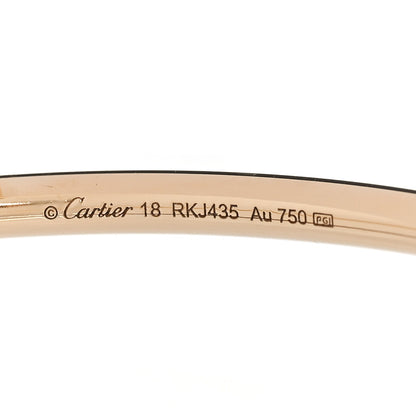 Cartier 18K Yellow Gold Diamond Small Juste Un Clou Bracelet 18 3 of 4