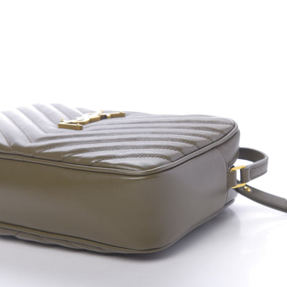 Saint Laurent Calfskin Matelasse Monogram Lou Camera Bag Military Olive 9 of 10