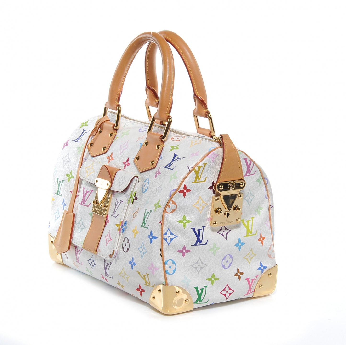 Monogram Multicolor Speedy 30 White