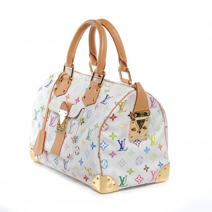 Louis Vuitton Monogram Multicolor Speedy 30 White 3 of 8