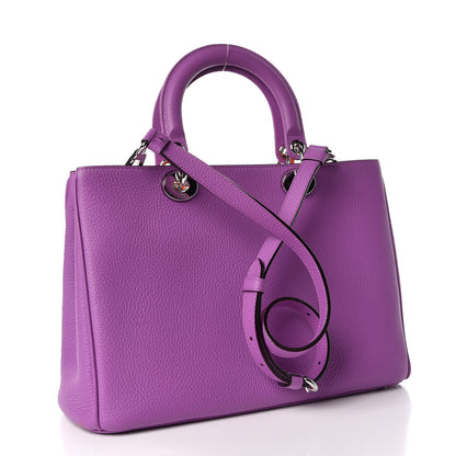 Christian Dior Bullcalf Medium Diorissimo Tote Parme 4 of 20
