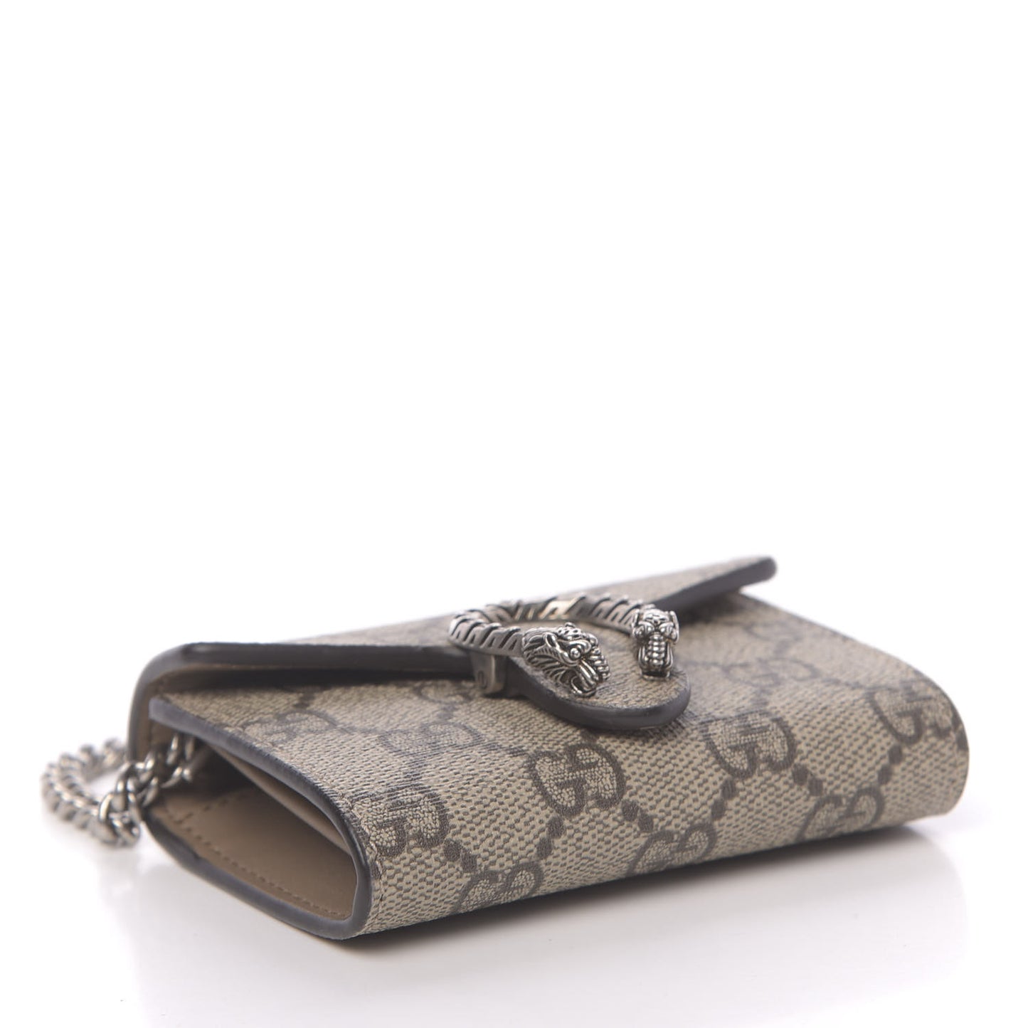 GG Supreme Monogram Dionysus Coin Purse Taupe