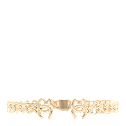 Chanel Metal CC Chain Link Choker Necklace M Gold 1 of 4