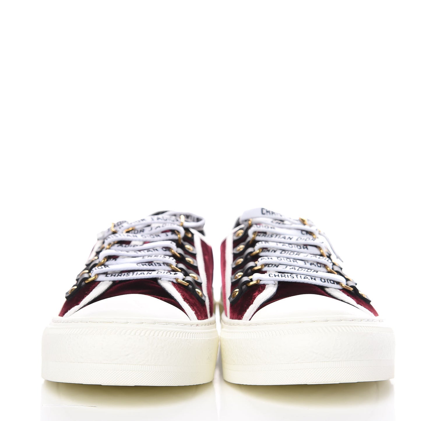 Velvet Walk'N'Dior Low Top Sneakers 40 Deep Amaranth